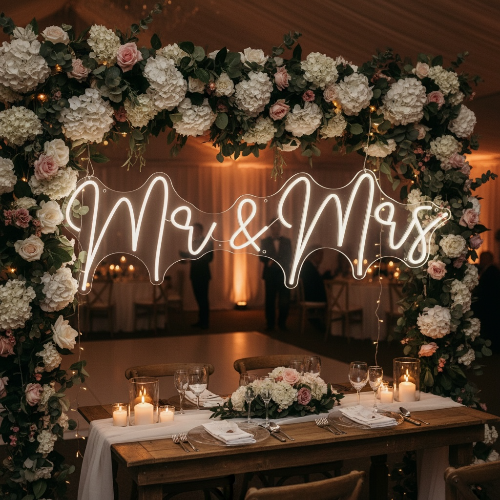 Néon Mr & Mrs(120cm)
