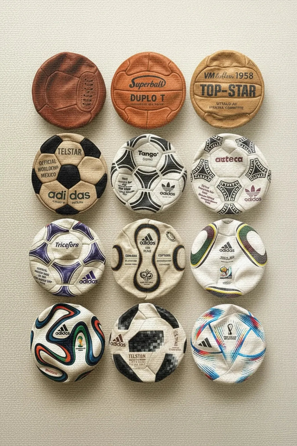 Évolution du ballon de football WC