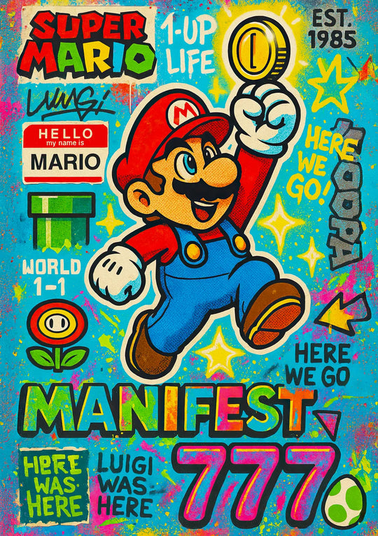 Super Mario Pop Art