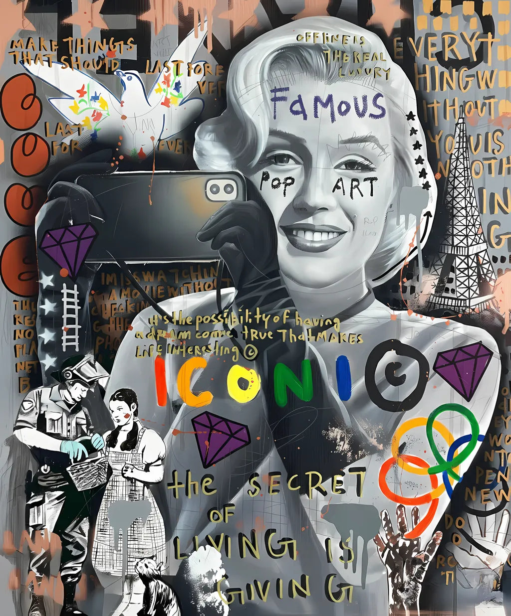 Marilyn Iconic Pop Art