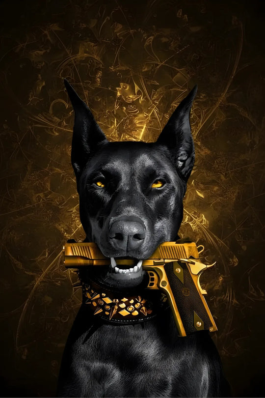 Gold Gun Doberman