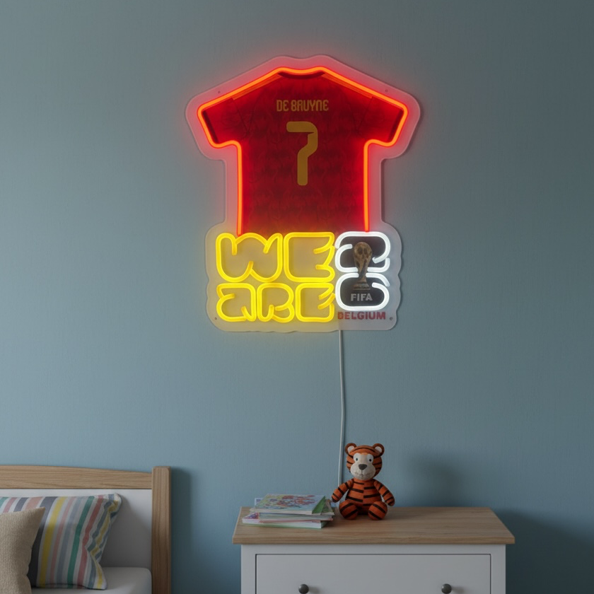 Néon LED - De Bruyne - We Are Belgium FIFA 26