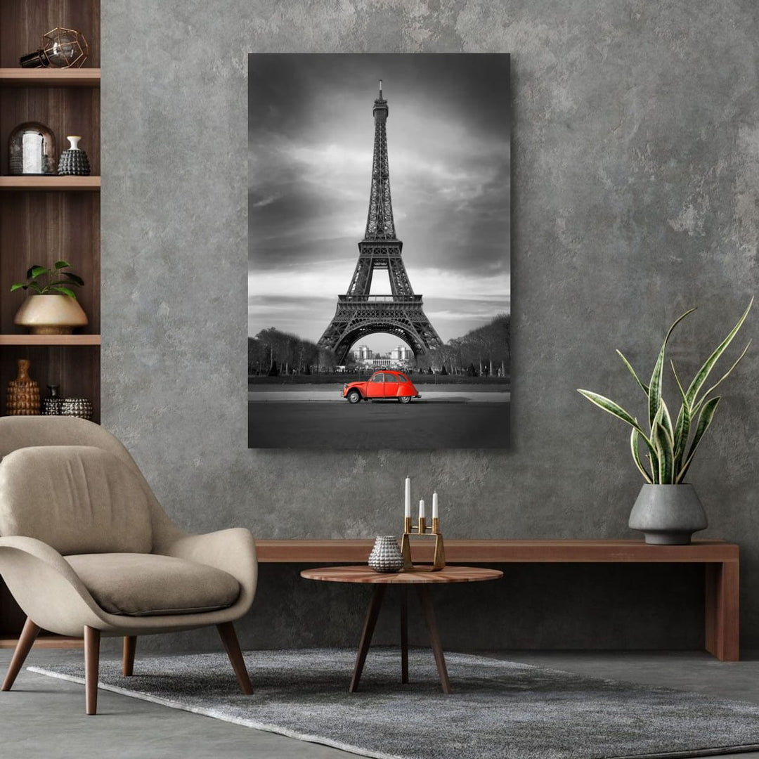 Paris Red Car