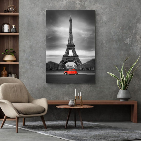 Paris Red Car