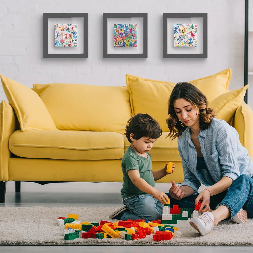 Photo flottante encadrée personnalisée