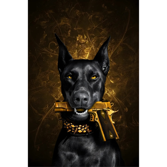 Gold Gun Doberman