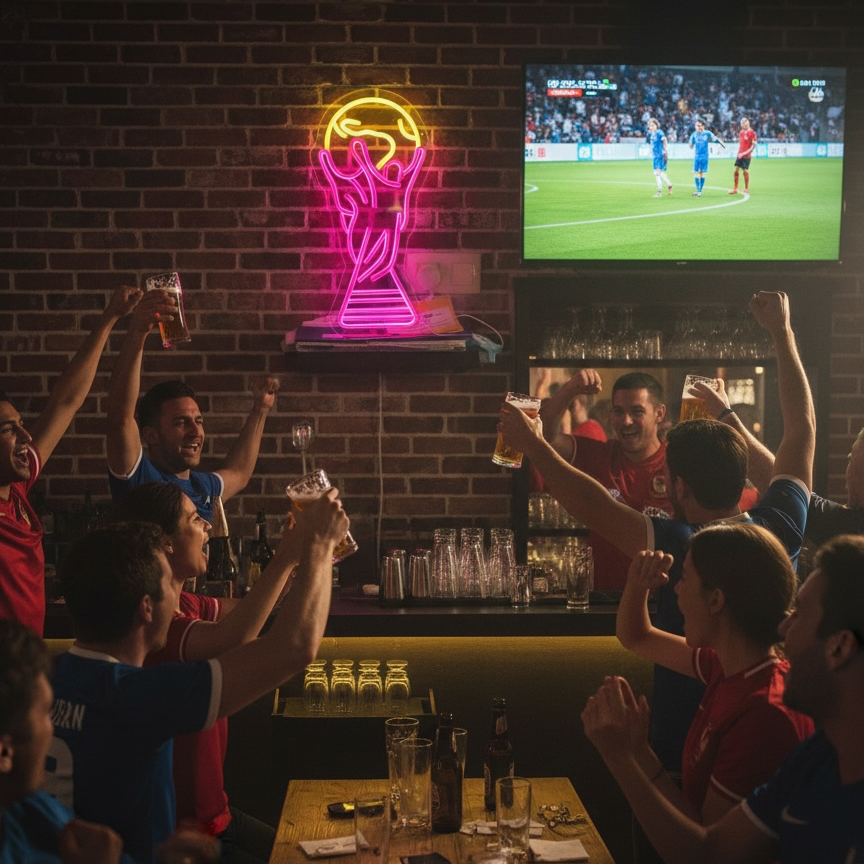 Néon LED - Trophée Coupe Du Monde FIFA 26