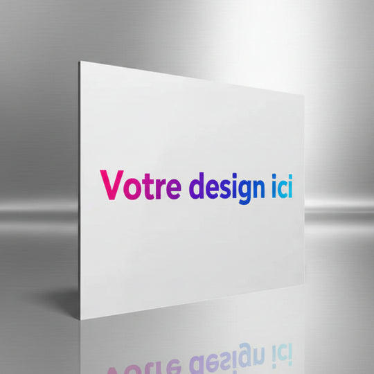 Impression sur métal brillante personnalisée