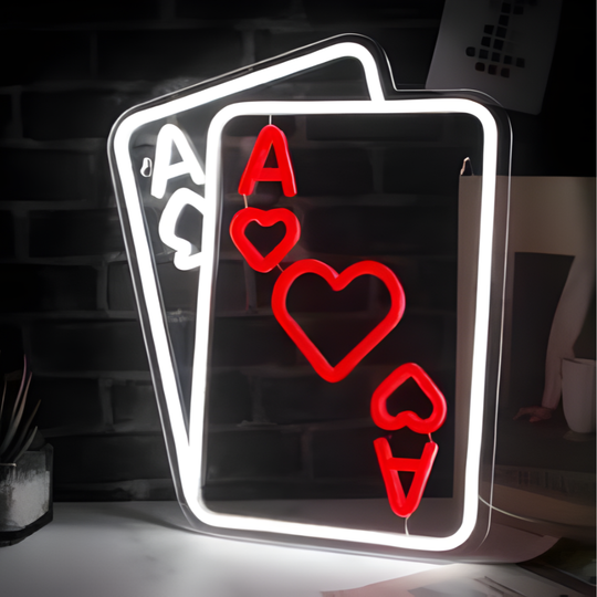 Néon LED - As De Coeur