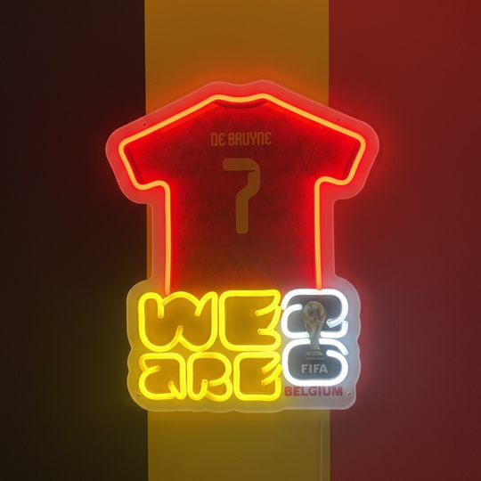 Néon LED - De Bruyne - We Are Belgium FIFA 26