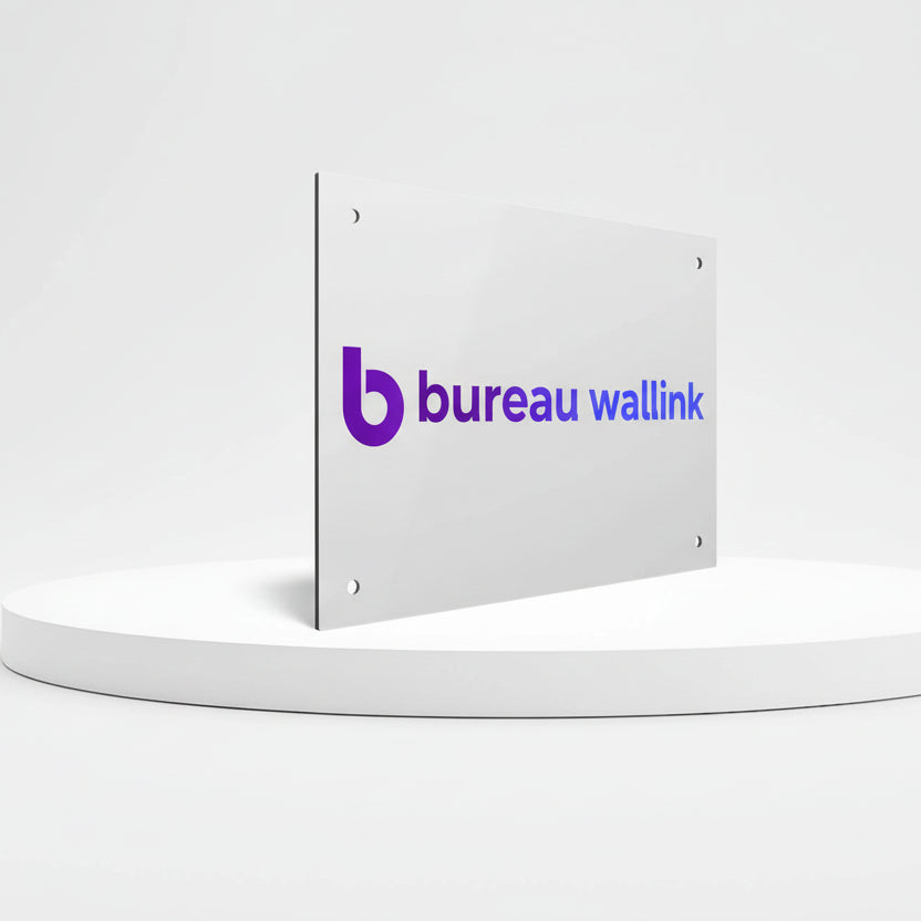 Plaque de porte en metal personnalisee