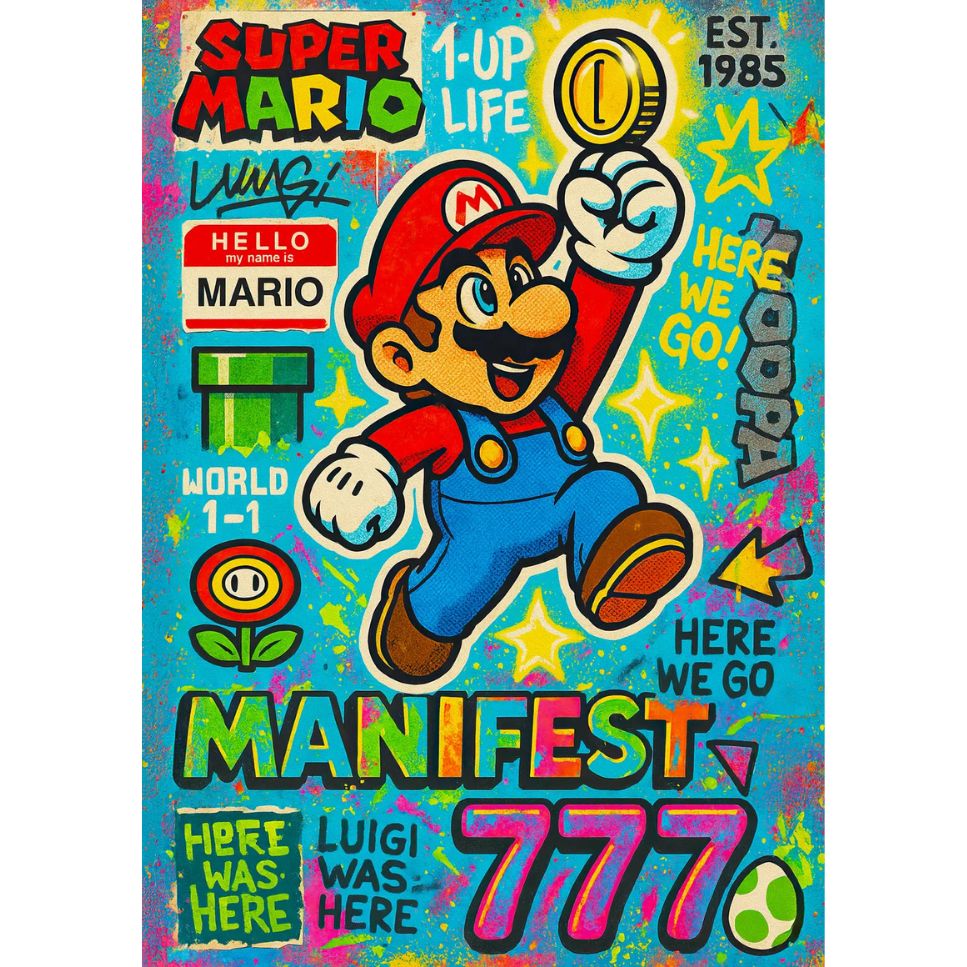 Super Mario Pop Art