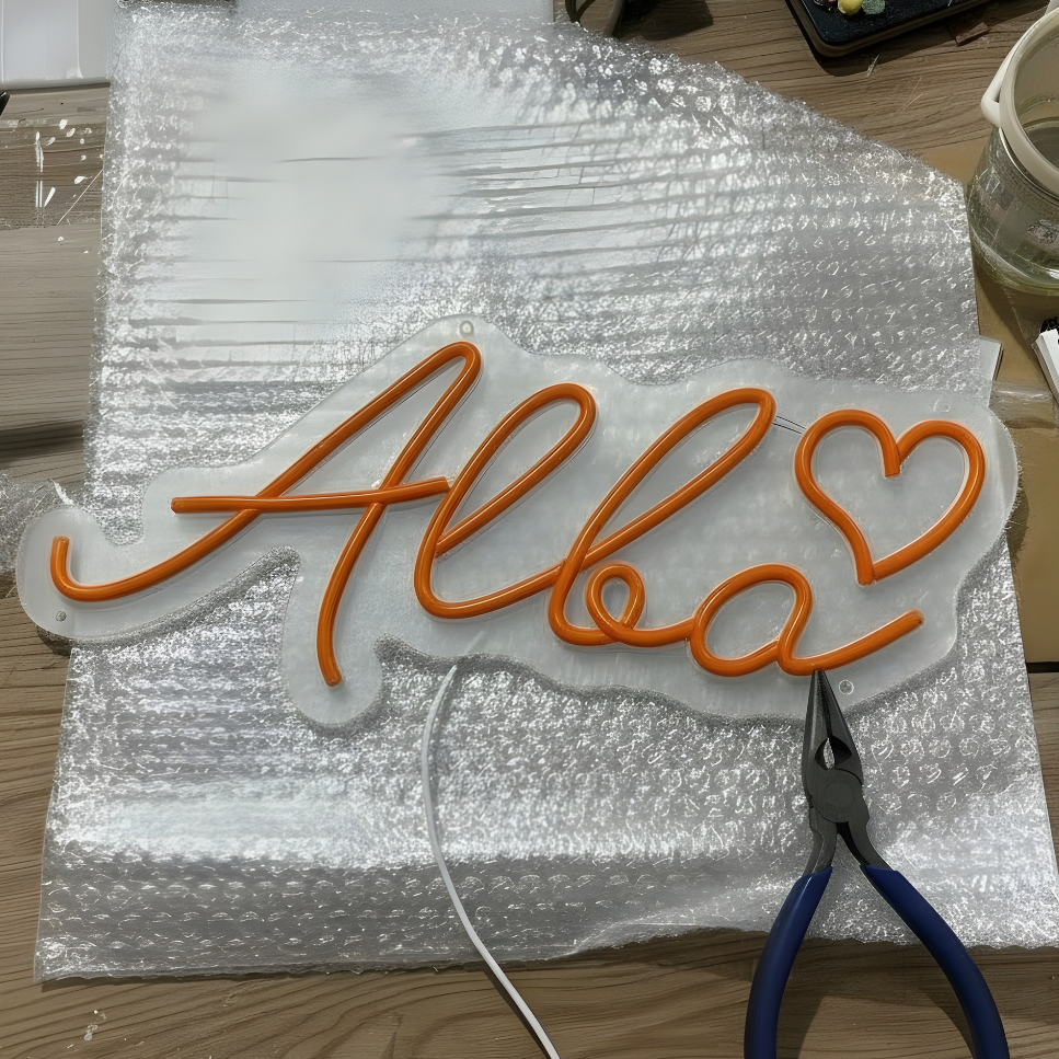 LED-neonlamp - Gepersonaliseerde voornaam (40 cm)