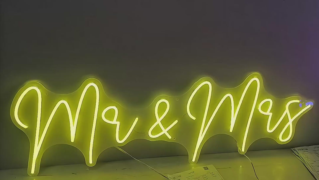 Néon Mr & Mrs(120cm)